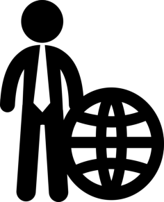 International Businessman Tracing Svg Vector, Free Vectors File